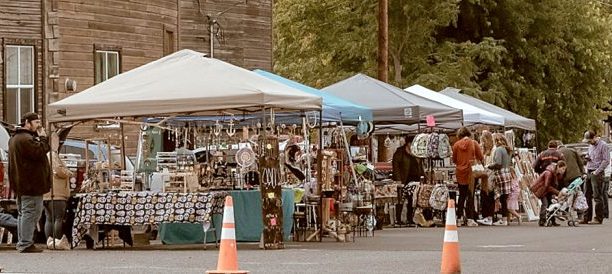 Vendor space at the Harvest Fest at the Broken Spoke in Lexington.