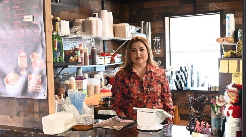 Isabel Mendoza serving up tasty treats in Umatilla