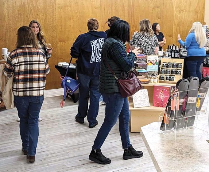 Browse for books during Sip & Shop in Hermiston